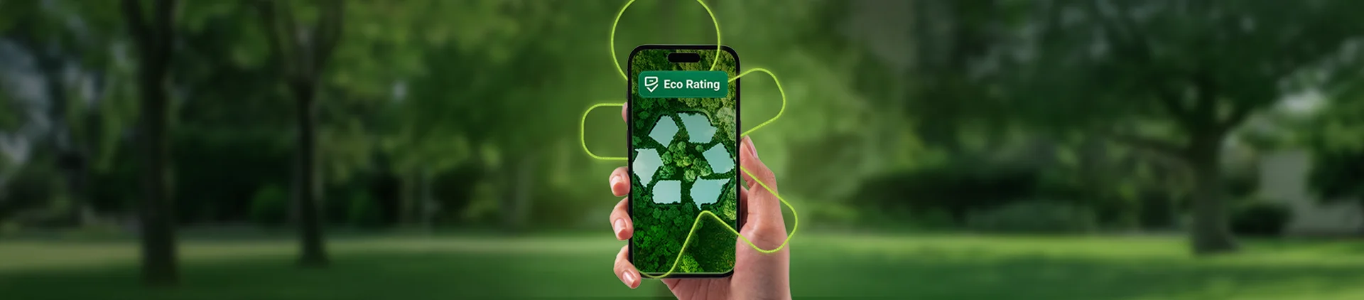 Imagem de uma mão segurando o celular.