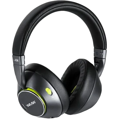 Fone bluetooth Waaw by Alok na cor preta.