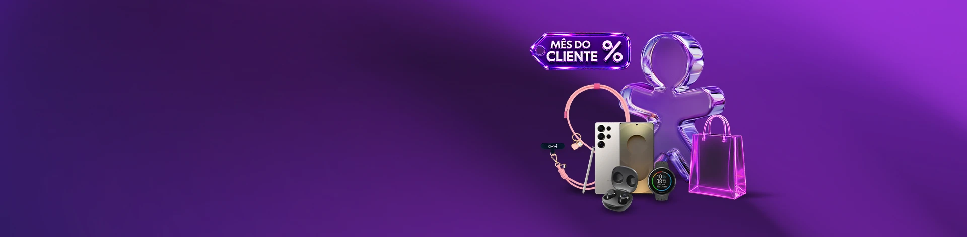 Produtos em oferta na campanha Mês do Cliente.