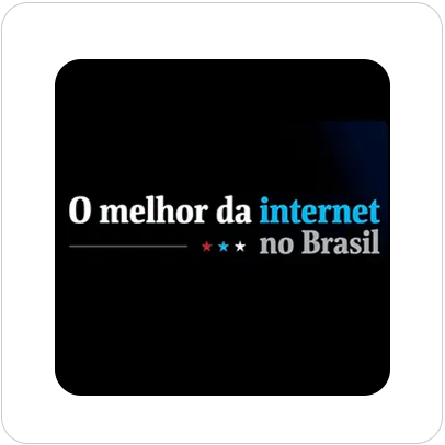 Selo O Melhor da Internet no Brasil 2025.