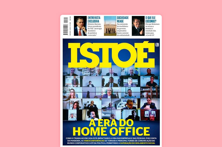 Capa da revista istoÉ com o título, A era do home office