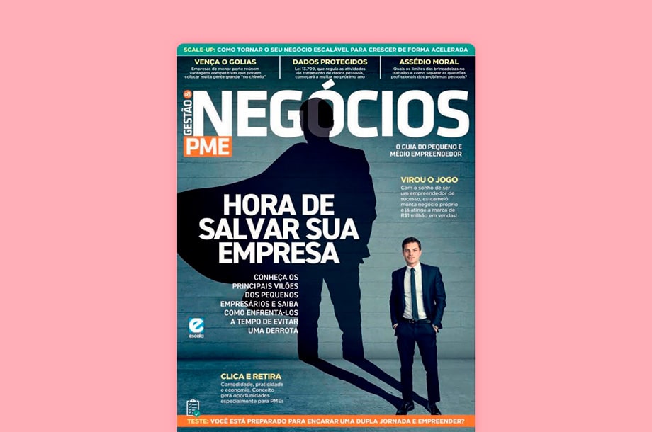 Capa da Revista Negócios PME com o título, Hora de salvar sua empresa