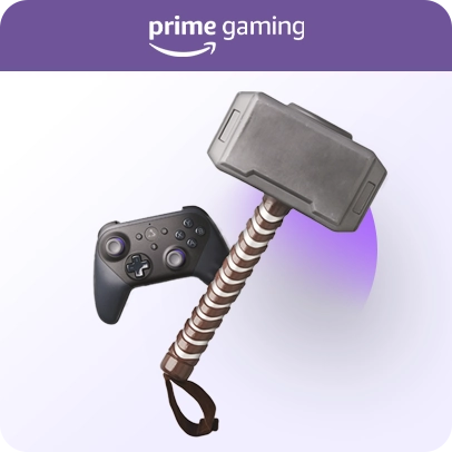 Imagem com controle remoto do console Xbox e ao lado martelo do personagem Thor.