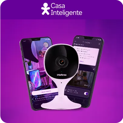 Imagem de uma câmera e doi celulares atrás com a tela do aplicativo