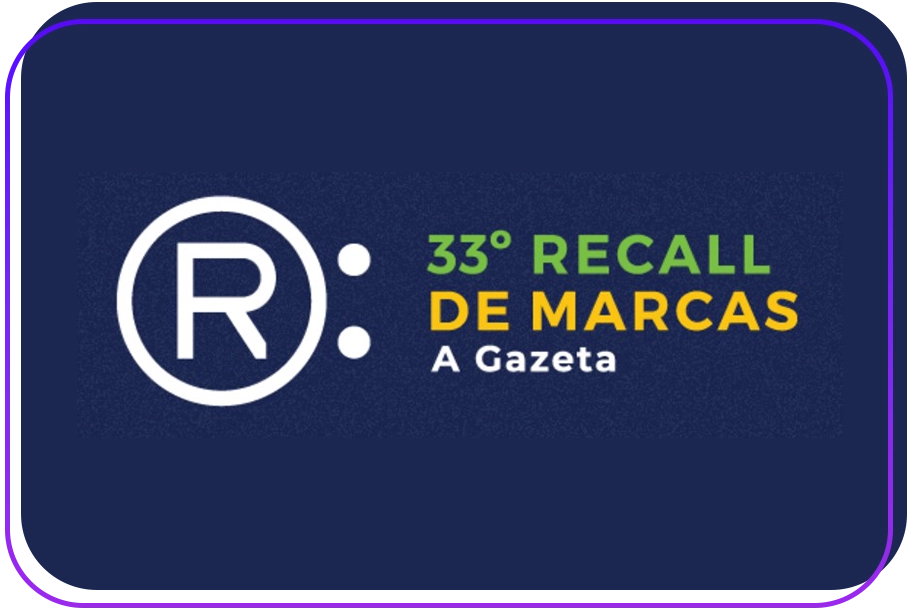 Lê-se "33º Recall de marcas, A Gazeta"