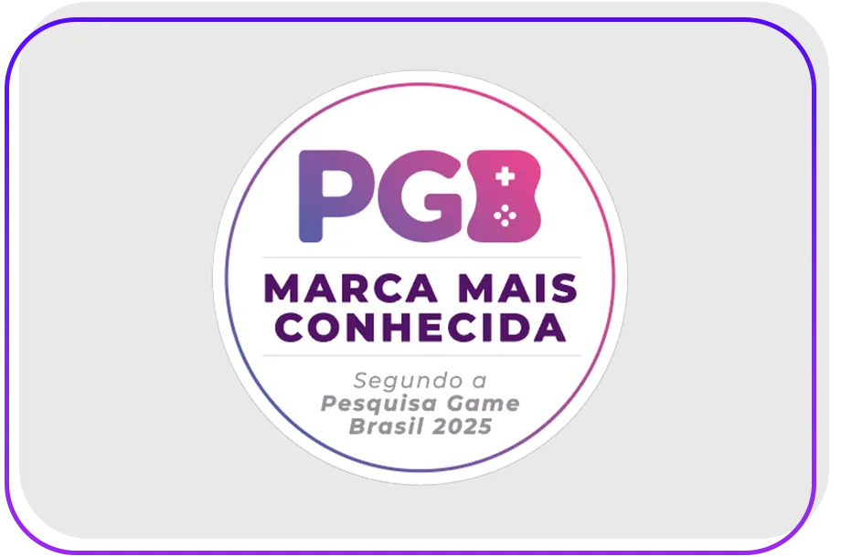 Imagem do selo de Pesquisa Games Brasil 2025