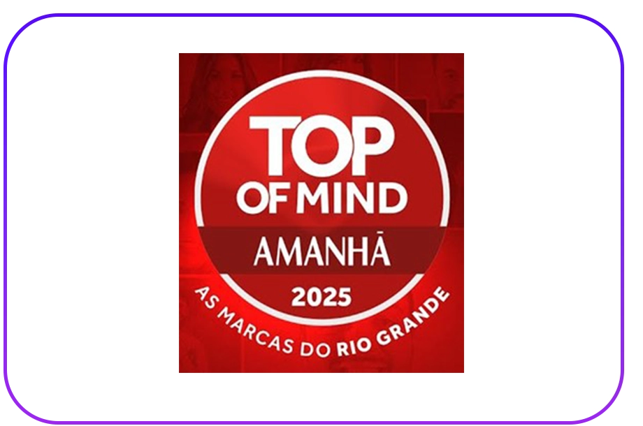Lê-se "Top of mind amanhã 2025, as marcas do Rio Grande"