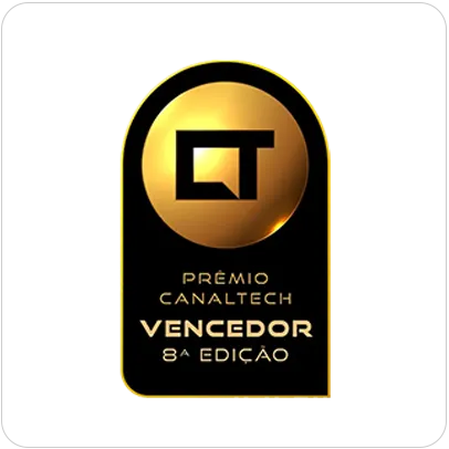 Selo Prêmio Canaltech Vencedor 8ª Edição.