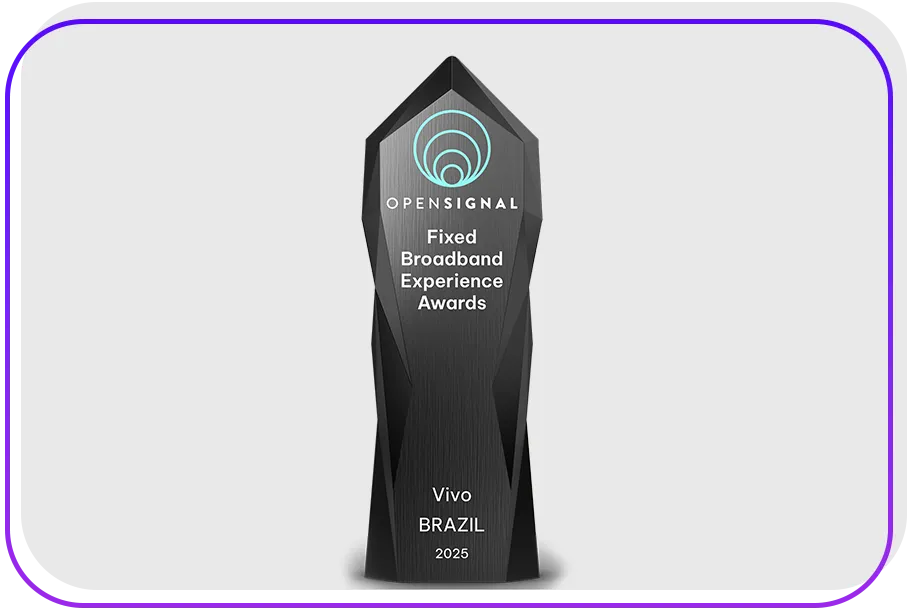 Imagem do prêmio Opensignal Awards 2025