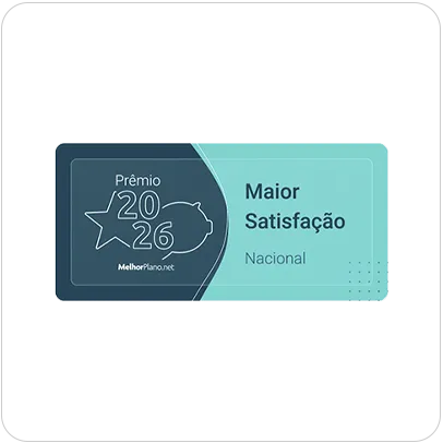 Selo Maior Satisfação Nacional 2026.