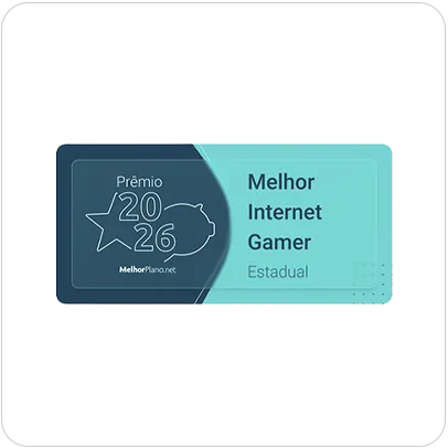 Selo Melhor Internet Gamer Estadual 2026.