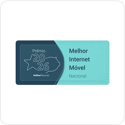 Selo Melhor Internet Móvel Nacional 2026.