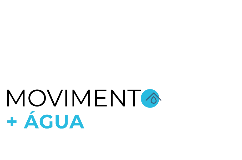 Lê-se: "Movimento +Água"