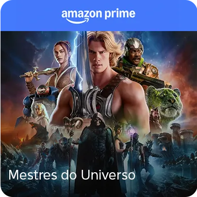 Personagens de Mestres do Universo com espadas, criaturas e cenário de batalha.