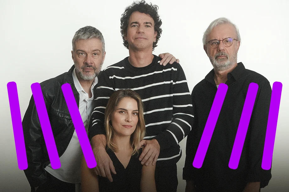 Imagem dos atores da peça de teatro Cock.