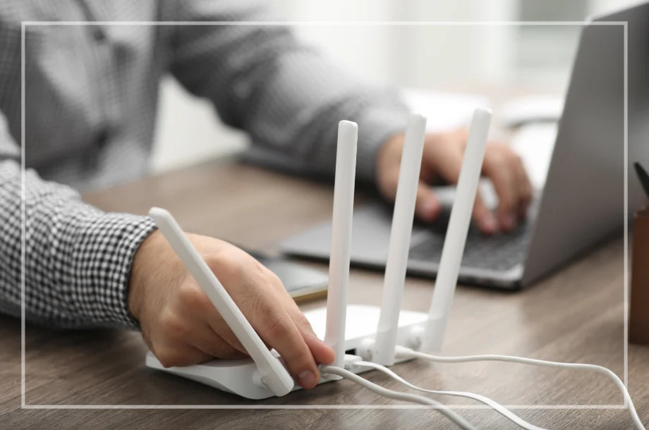 Roteador de Wi-Fi, dispositivo de rede para conexão sem fio