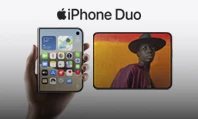 Banner do pré-cadastro iPhone Duo com dois smartphones Apple em destaque.