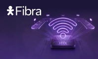Imagem com aparelho Wi-Fi Vivo e ilustração de estádio de futebol e logo Vivo Fibra.