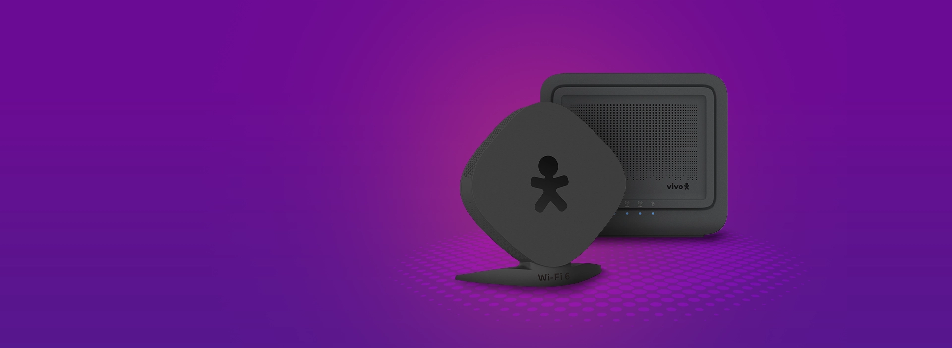 Imagem do roteador Vivo e repetidor Wi-Fi 6.