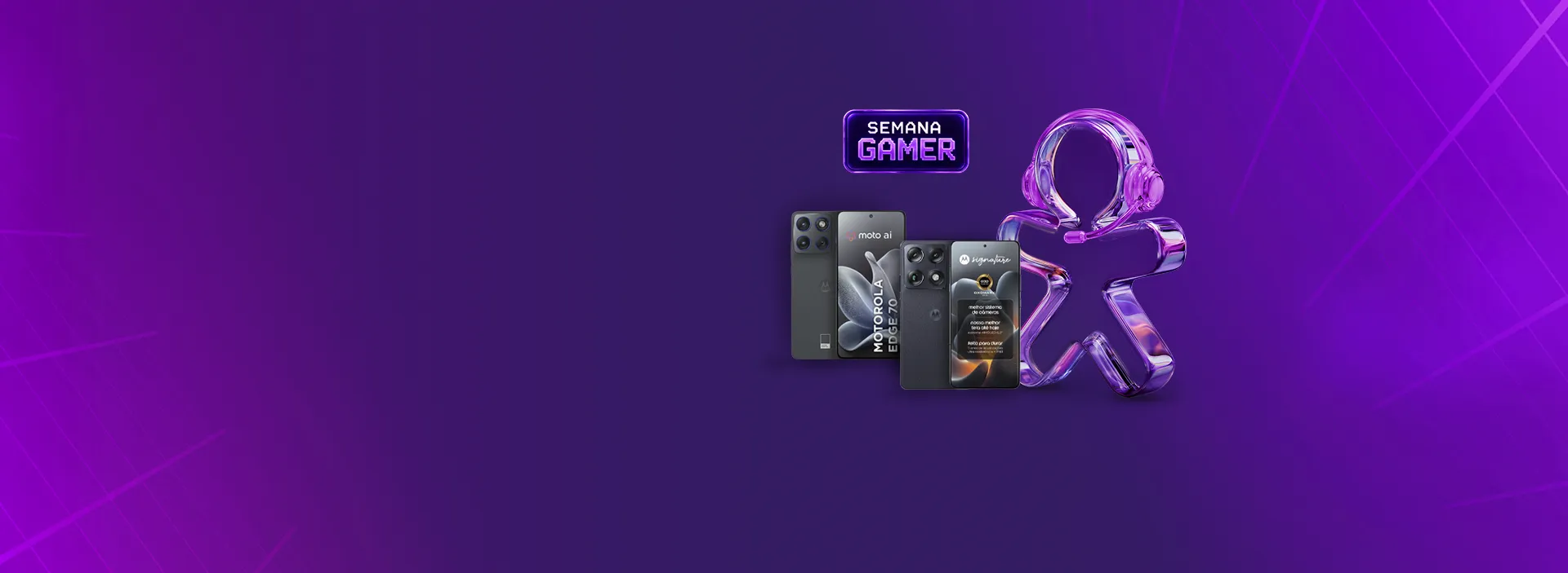 Ofertas de smartphones Motorola na Semana Gamer.