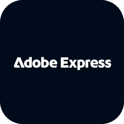 Logotipo da Adobe Express.