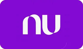 Logo do Banco Nubank com o fundo púrpura