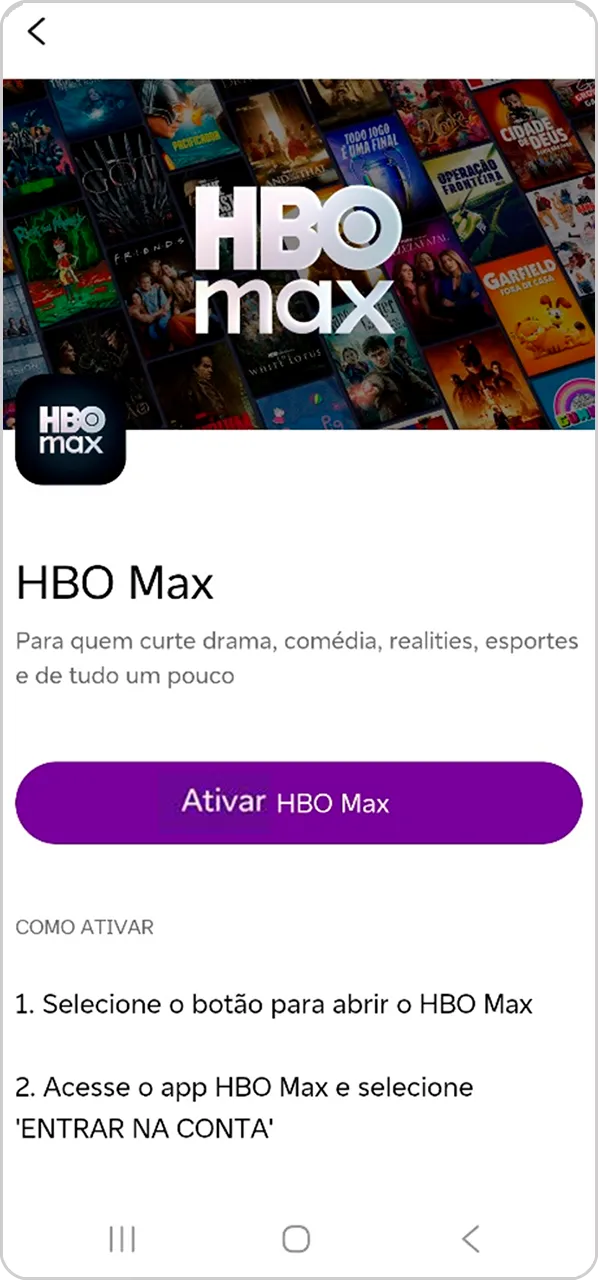 Atualização Telas Parceiro | Página Ativação | HBO MAX