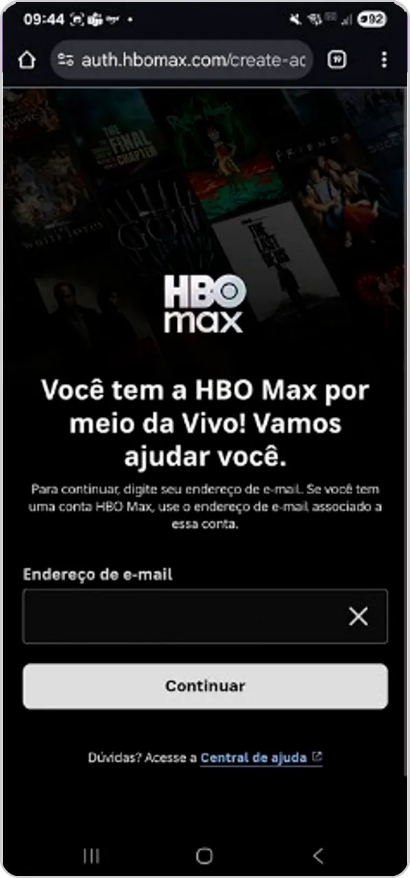 Atualização Telas Parceiro | Página Ativação | HBO MAX