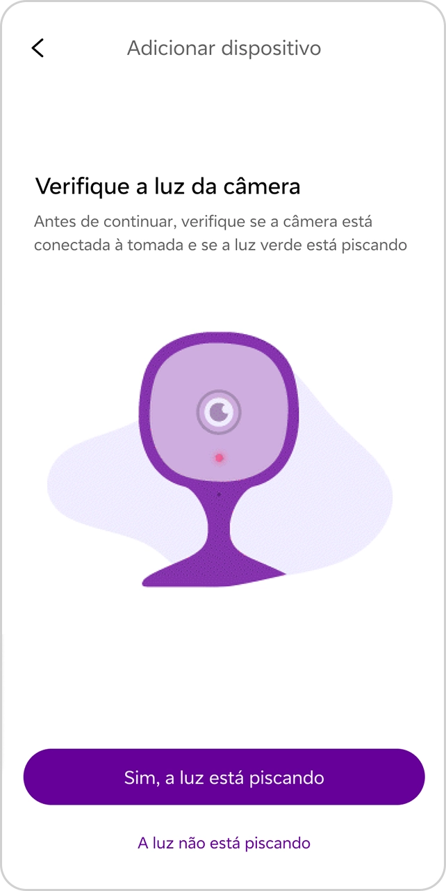 Imagem da tela de "adicionar dispositivo" com duas câmeras Intelbras na tela.