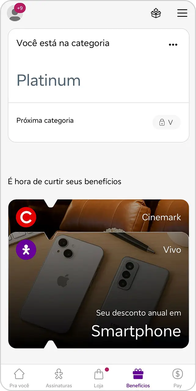 Imagem de um dos passos para as categorias Vivo.