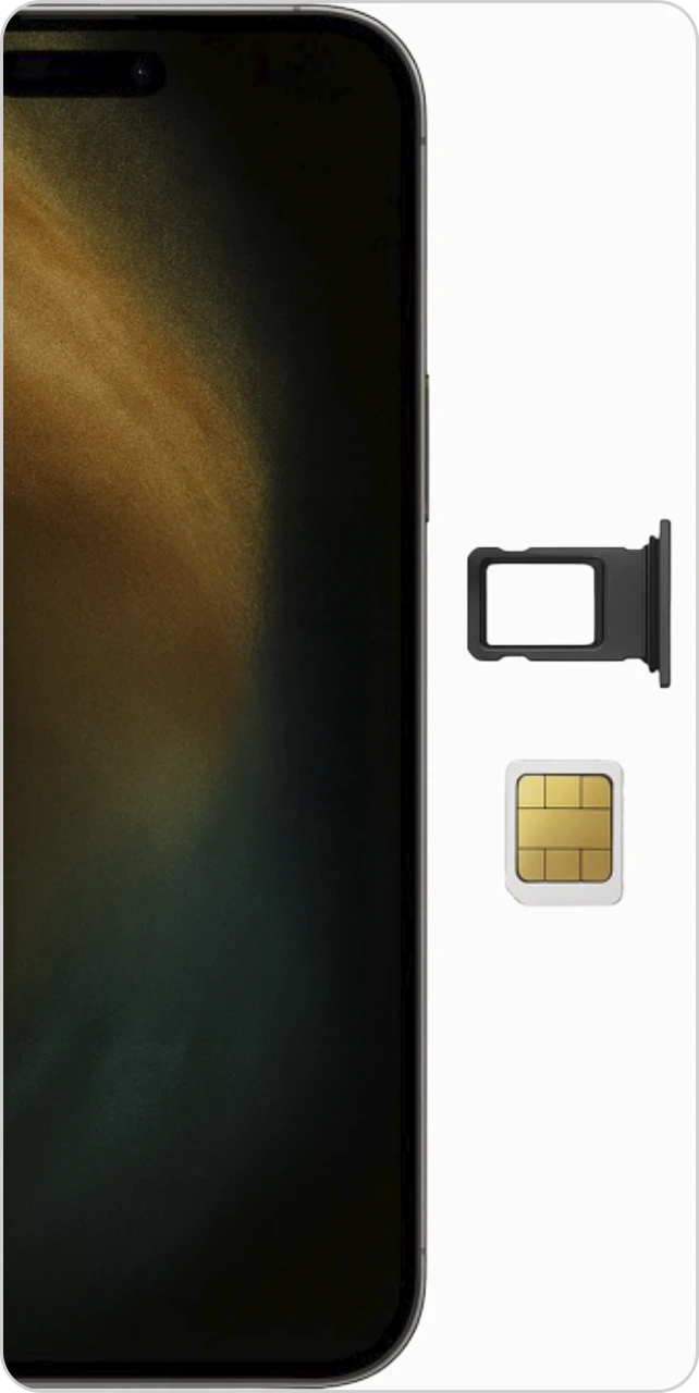 Imagem mostrando o ato de retirar o chip físico de um Smartphone da Apple.