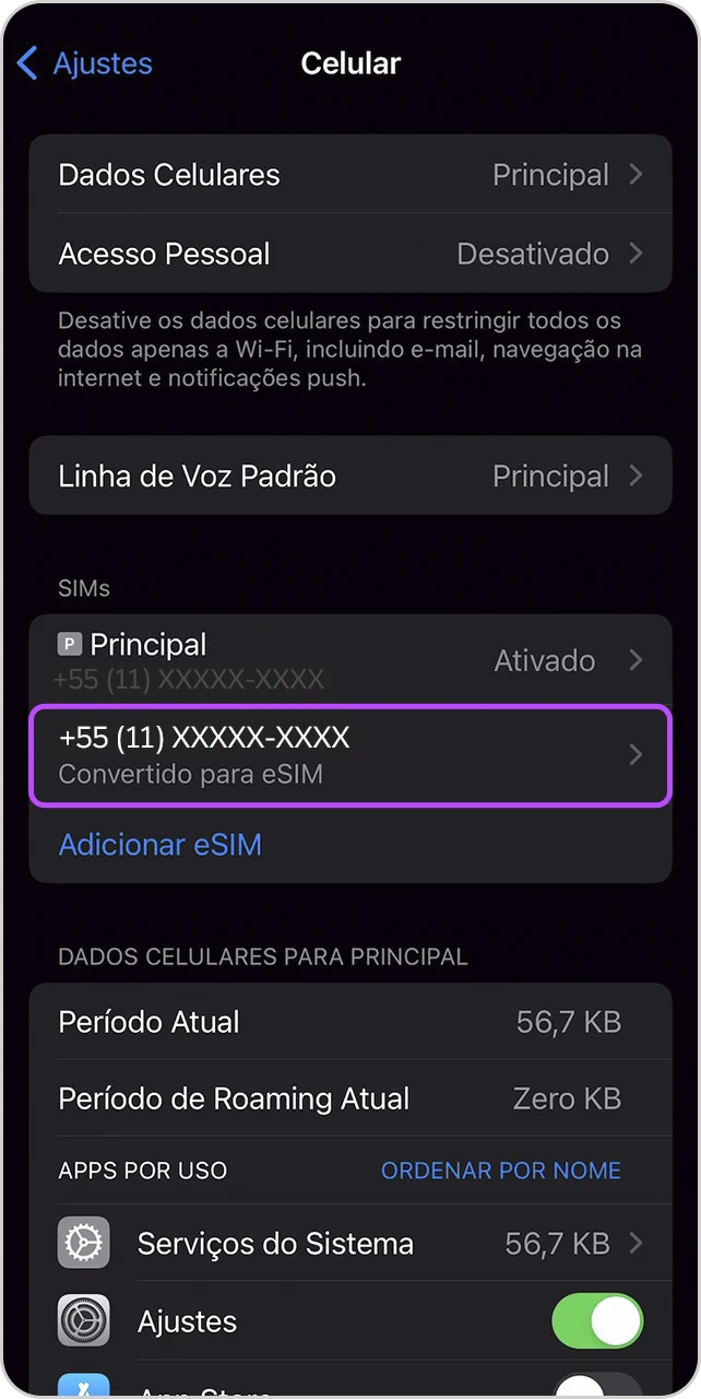 eSIM Vivo | Ativação para Apple