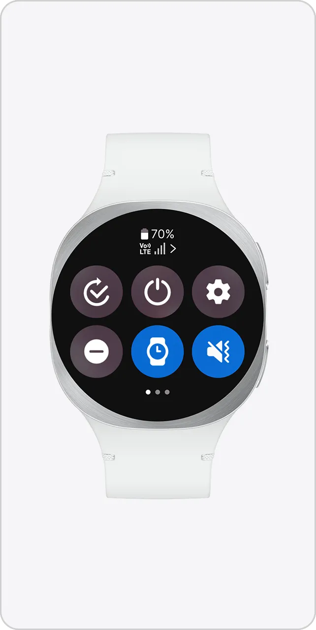 Imagem do Galaxy Watch conectado.