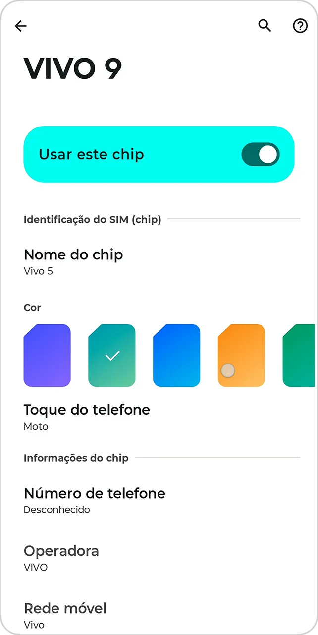Tela de sucesso da conversão de chip.