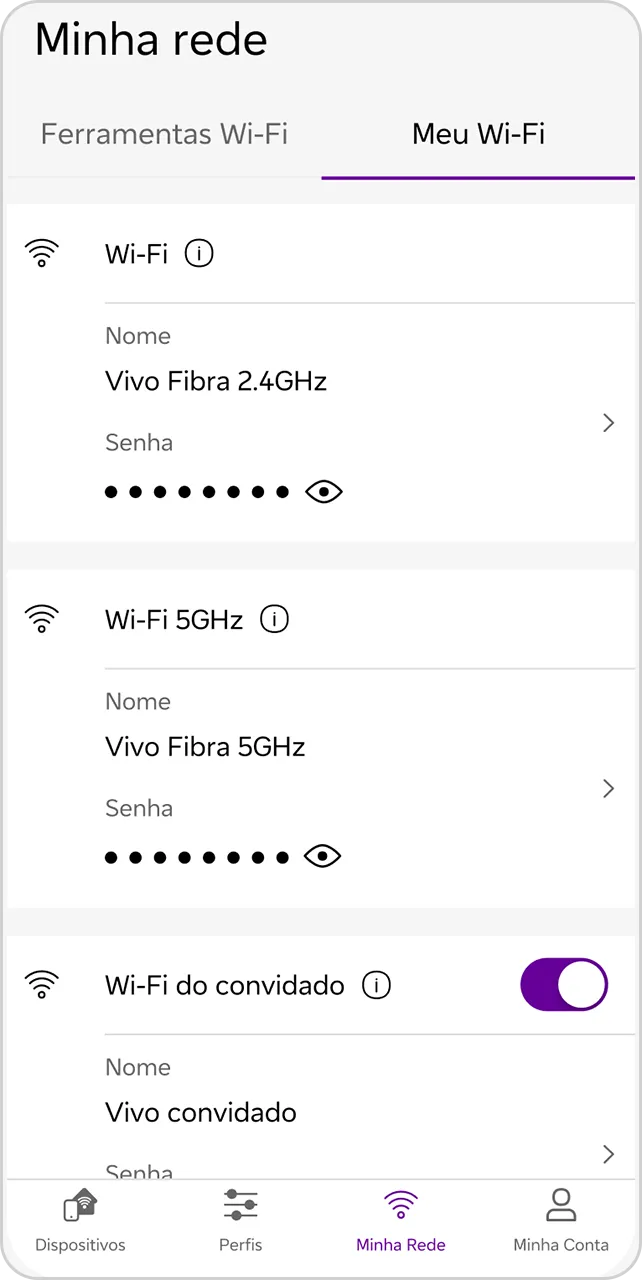 Imagem de personalização da rede Wi-Fi