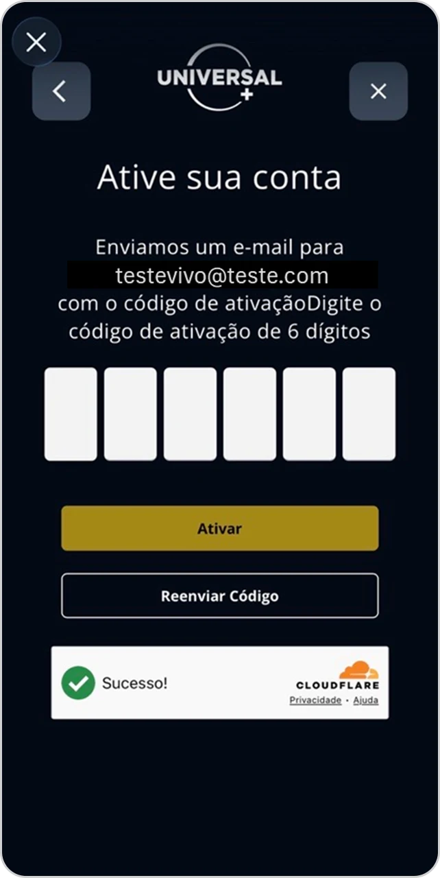 Tela de assinaturas com Universal+ destacado para ativação.