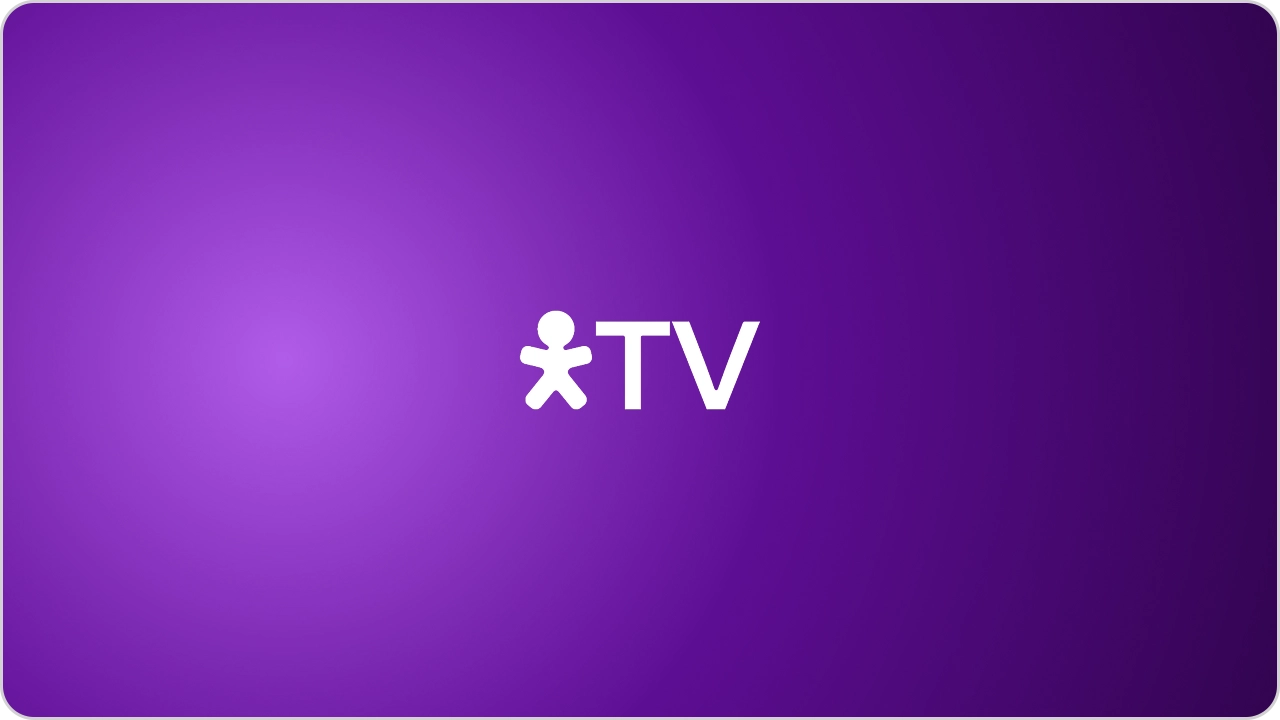 Imagem em fundo degradê com o logo de Vivo TV no centro.