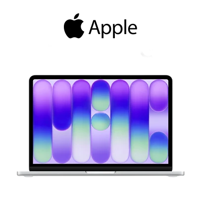 Apple Macbook Neo 13 com logo Apple acima.