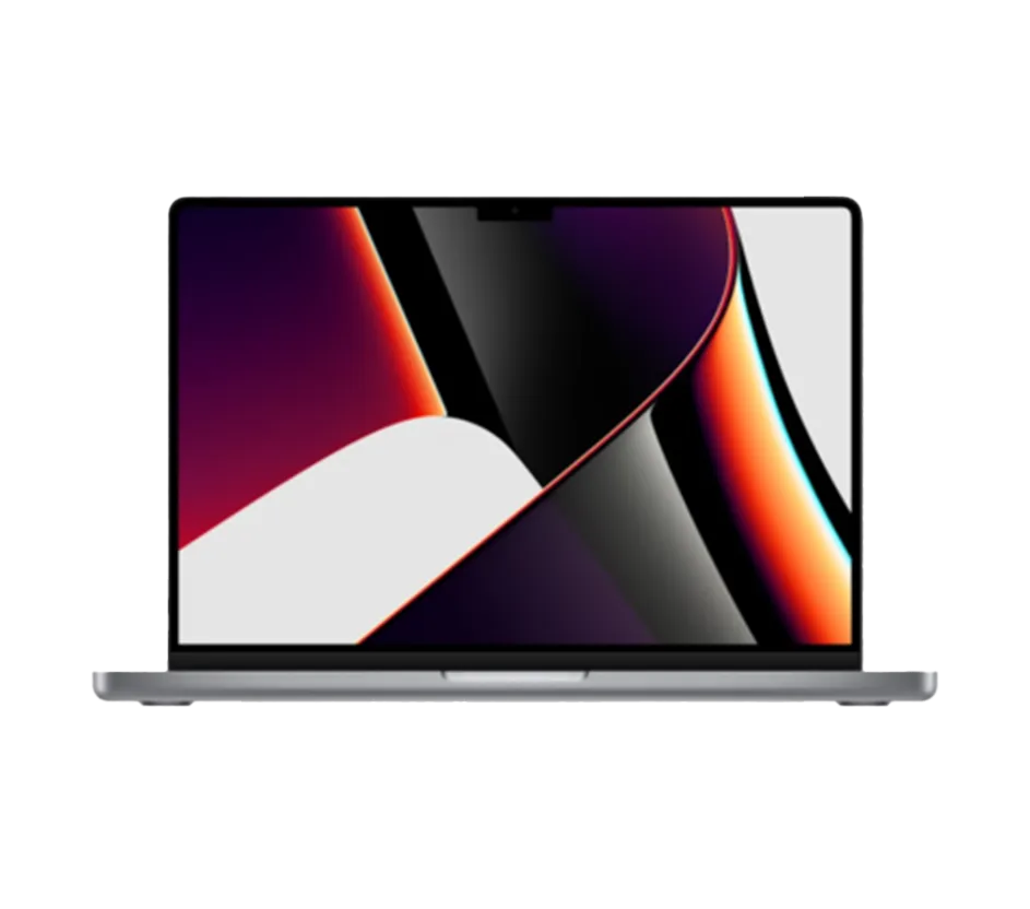 Imagem do MacBook Pro aberto.