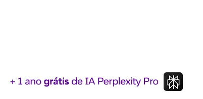 Lê-se: "30 Mega por R$ 500/mês + 1 ano grátis de IA Perplexity Pro