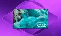 Imagem com bandeira do Brasil em tons de roxo. Imagem de Smart TV.