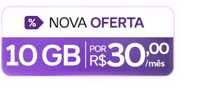 Nova oferta de plano móvel Vivo Empresas com 10 GB por R$ 30/mês.