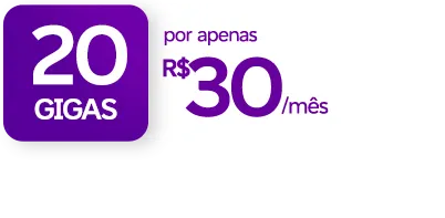 Oferta Vivo Lite com 20 Giga por R$ 30/mês em destaque.