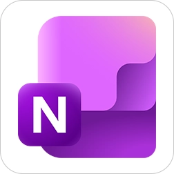 Ícone da ferramenta Microsoft OneNote