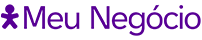Vivinho na cor púrpura e ao lado o texto "Meu Negócio"